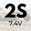 2S LiPo akud (7,4V)