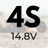4S LiPo akud (14,8V)