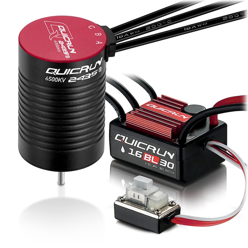 thumbnail image 2 of HOBBYWING Quicrun 2435SL G3 Brushless Motor - 6500KV For 1/16 & 1/18 Scale RC Cars 2 of 4
