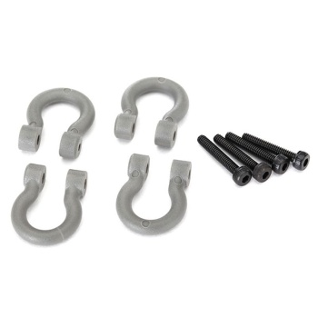 Bumper D-Rings, grey (F/R) 2.0x12 CS (4)