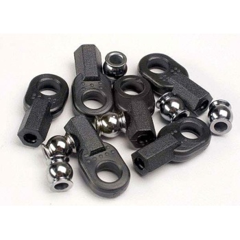 Rod ends, long (6)/ hollow ball connectors (6)