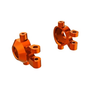 Steering blocks 6061-T6 Alu orange Anodized l/r + hardware