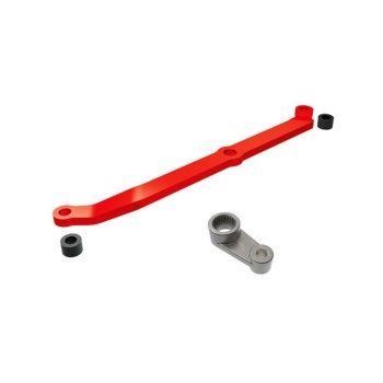 Steering link Red, servo horn, Alu TRX-4M