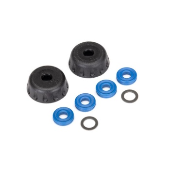 Double seal kit, GTR shocks (x-rings (4)/ 4x6x0.5mm PTFE coated washers (2)/ bottom caps (2)) (renews 2 shocks