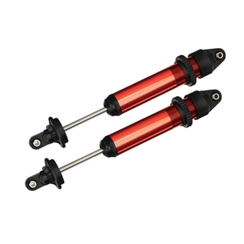 Shocks, GTX, Alu, Red-Anodized (set assembeled without springs)