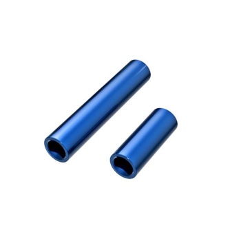 Driveshafts, center, female, 6061-T6 aluminum Blue, Alu TRX-4M