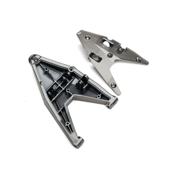Suspension arm, lower left/ arm insert (satin black chrome-plated) (assembled with hollow ball)