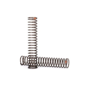 Springs, shock, long (natural finish) (GTS) (0.39 rate, orange stripe) (for use with TRX-4® Long Arm Lift Kit)