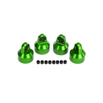 Shocks caps, Alu (green-Anodized) GTX Shocks (4)/ adjusters