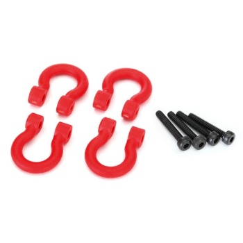 Bumper D-rings, red (F/R) 2.0x12 CS (4)