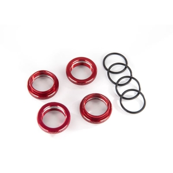 Spring retainer (adjuster) Alu Red GT-Maxx (4) (with O-Ring)