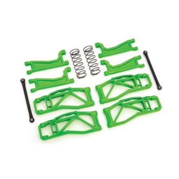 Suspension kit WideMaxx green Suspension arms, toe links +springs rear