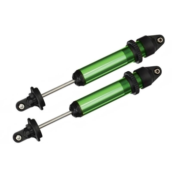 Shocks, GTX, Alu, green-Anodized (set assembeled without springs)