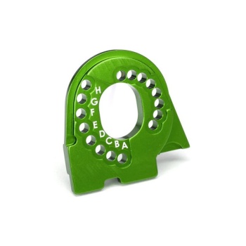 Motor mount plate, 6061-T6 aluminum (green-anodized)