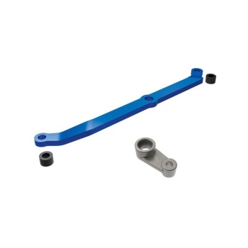 Steering link Blue, servo horn, Alu TRX-4M