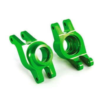 Stub axle carriers Rear l/r Alu green