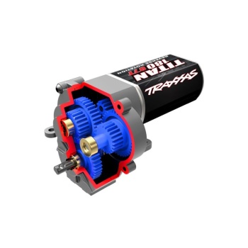 Transmission, complete (speed gearing) (9.7:1 reduction ratio) (includes Titan® 87T motor)