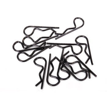 Body-Clips Black (12) Standard-size