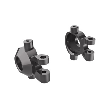 Steering blocks 6061-T6 Alu Dark Grey Anodized l/r + hardware