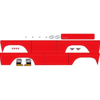 Decal sheet, Bronco, red (fits #8010 body)