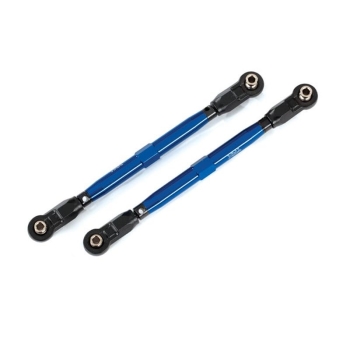 Toe links, front (TUBES blue-anodized, 6061-T6 aluminum) (2) (for use with #8995 WideMaxx? suspension kit)