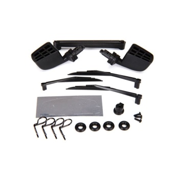 Mirrors, side, black (left & right)/ windshield wipers, left, right, & rear + accessories Mercedes-Benz G 500