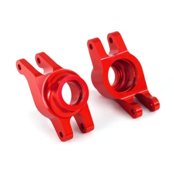 Stub axle carriers Rear l/r Alu Red