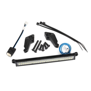 LED light bar, front (high-voltage) (52 white LEDs (double row),100mm wide)