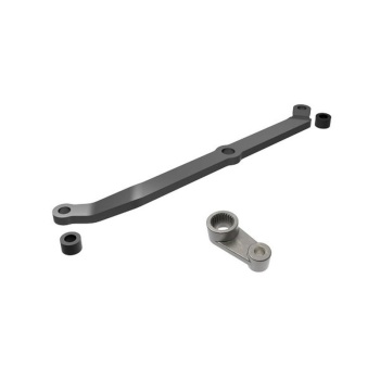 Steering link Grey, servo horn, Alu TRX-4M