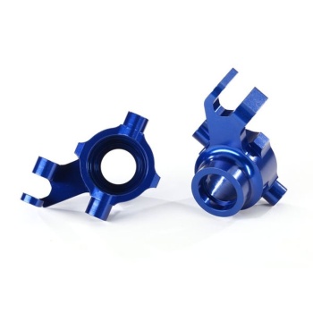 Steering blocks l/r Alu Blue