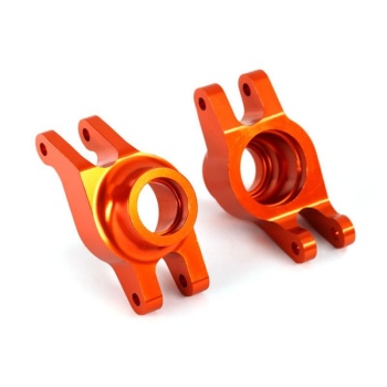 Stub axle carriers Rear l/r Alu Orange