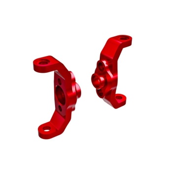 Caster-Blocks, 6061-T6 Alu Red Anodized l/r