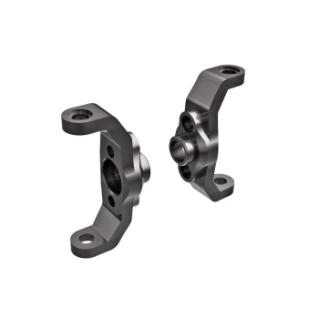 Caster-Blocks, 6061-T6 Alu Dark Grey Anodized l/r