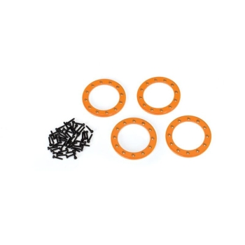 Beadlock Rings Orange (1.9') Alu (4) + Screw