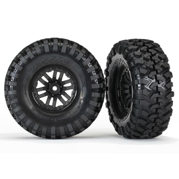 Tires and wheels, assembled, glued (TRX-4® 1.9” wheels, Canyon Trail 4.6x1.9” tires) (2)