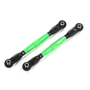 Toe links, front Alu green + accessories