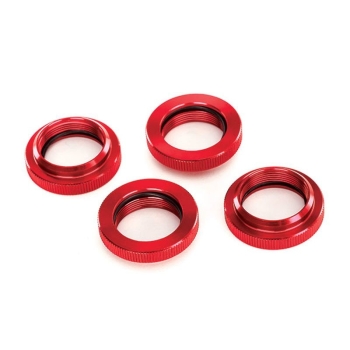 spring retainers (adjuster), Red-Anodized Alu, GTX Shocks (4)