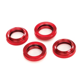 spring retainers (adjuster), Red-Anodized Alu, GTX Shocks (4)