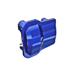 Axle cover 6061-T6 Alu Blue Anodized (2)