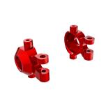 Steering blocks 6061-T6 Alu Red Anodized l/r + hardware