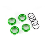 Spring retainer (adjuster) Alu green GT-Maxx (4) (with O-Ring)