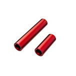 Driveshafts, center, female, 6061-T6 aluminum Red, Alu TRX-4M