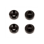 Team Associated Servo Washers, black aluminum