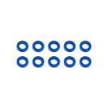 Team Associated Ballstud Washers, 5.5x1.0 mm, blue aluminum