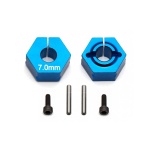 Team Associated FT Clamping Wheel Hexes, 7.0mm