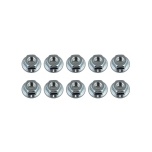 Team Associated Nuts, M4 Serrated Wheel Nuts (10)