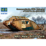 Master Box Ltd. Mk I "Male"British tank,Somme battle1916 1:72