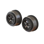 Arrma SC 2.2"/3.0" Wheel 14mm Hex Black Chrome (2)