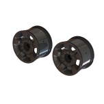 Arrma Wheel 2.8" 14mm Hex, Black Chrome (2)