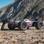 Arrma 1/8 KRATON 6S V6 4X4 BLX Brushless Speed Monster Truck RTR, Blue/Red